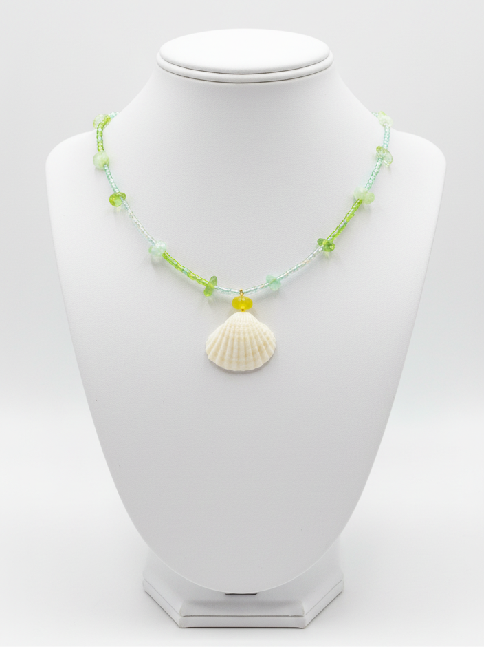 Green shell necklace