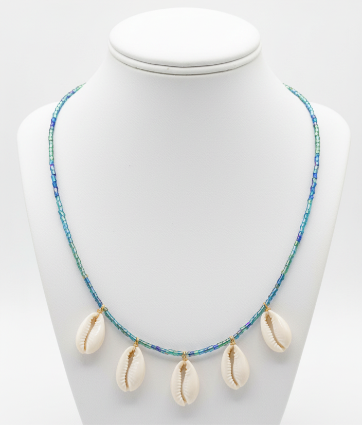 Blue multi Corwie necklace